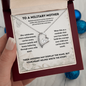 To a Military Mother Necklace – Proud Military Mom Appreciation Gift