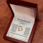 To My Military Wife Heart Necklace – The Strength Behind the Service Gift
