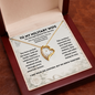 To My Military Wife Heart Necklace – The Strength Behind the Service Gift