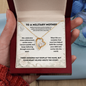 To a Military Mother Necklace – Proud Military Mom Appreciation Gift