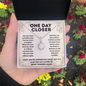 One Day Closer Eternal Hope Necklace – Deployment Gift for Military Wife, Girlfriend or Loved One