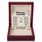 One Day Closer Eternal Hope Necklace – Deployment Gift for Military Wife, Girlfriend or Loved One