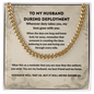 To My Husband During Deployment Necklace – Military Love and Long-Distance Gift