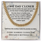 One Day Closer Deployment Necklace – Long-Distance Military Love Gift