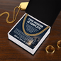 Military Retirement Necklace – Your Mission Is Complete, Welcome Home for Good
