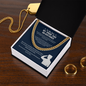 To My Son Serving Our Country Necklace – My Pride Has No Distance Military Gift