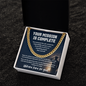 Military Retirement Necklace – Your Mission Is Complete, Welcome Home for Good