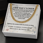 One Day Closer Deployment Necklace – Long-Distance Military Love Gift