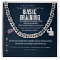 To My Soldier Basic Training Graduation Necklace – Proud Military Gift for Son, Daughter, Husband or Loved One