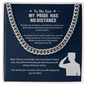 To My Son Serving Our Country Necklace – My Pride Has No Distance Military Gift