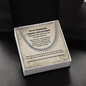 To My Husband During Deployment Necklace – Military Love and Long-Distance Gift