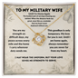 To My Military Wife Deployment Necklace – Until I'm Home Again Love Gift