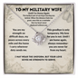 To My Military Wife Deployment Necklace – Until I'm Home Again Love Gift