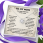 To My Mom Military Necklace – The First Strength I Ever Knew Gift
