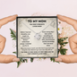 To My Mom Military Necklace – The First Strength I Ever Knew Gift