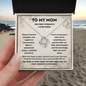 To My Mom Military Necklace – The First Strength I Ever Knew Gift