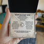 To My Military Wife Deployment Necklace – Until I'm Home Again Love Gift