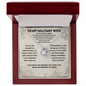To My Military Wife Deployment Necklace – Until I'm Home Again Love Gift