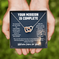 Military Retirement Necklace For Her – Your Mission Is Complete, Welcome Home for Good Gift