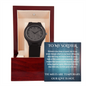To My Soldier Deployment Watch – Military Gift – The Miles Are Temporary, Our Love Is Not