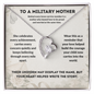 To a Military Mother Necklace – Proud Military Mom Appreciation Gift