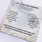 To a Military Mother Necklace – Proud Military Mom Appreciation Gift