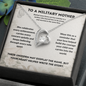 To a Military Mother Necklace – Proud Military Mom Appreciation Gift