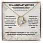 To a Military Mother Necklace – Proud Military Mom Appreciation Gift