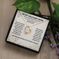 To My Military Wife Heart Necklace – The Strength Behind the Service Gift