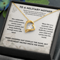 To a Military Mother Necklace – Proud Military Mom Appreciation Gift
