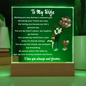 To My Wife” Acrylic Plaque – Romantic Gift for Wife | Anniversary, Birthday, or Valentine's Day Keepsake