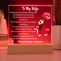 To My Wife” Acrylic Plaque – Romantic Gift for Wife | Anniversary, Birthday, or Valentine's Day Keepsake