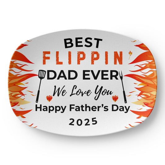 Best Flippin' Dad Ever BBQ Platter – Father's Day Grill Tray