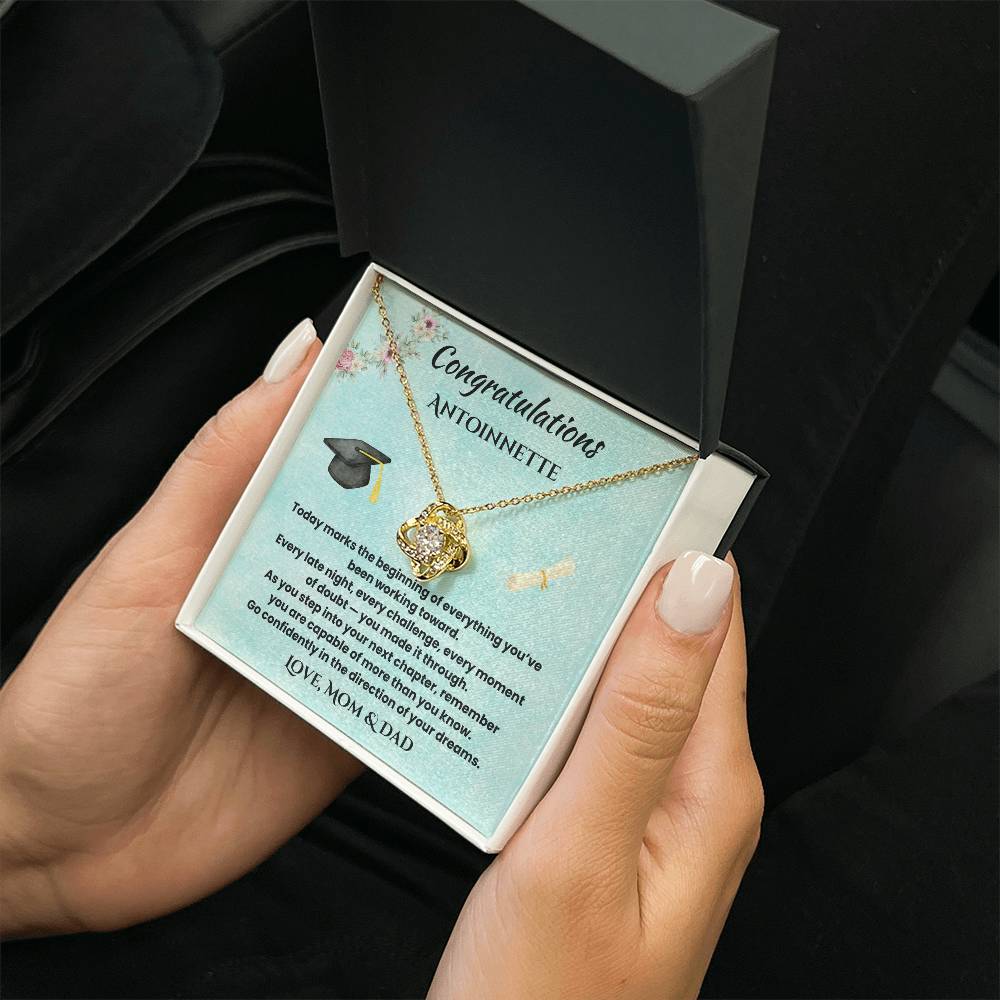 Personalized Graduation Name Necklace Gift for Daughter |  Class of 2026 Keepsake