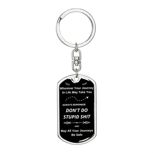 Key Chain for Drivers, Funny Gift for Your Kids, Don't Do Stupid Shit, Gift For Teenagers, 1st Car Key Chain, Drivers License Gift