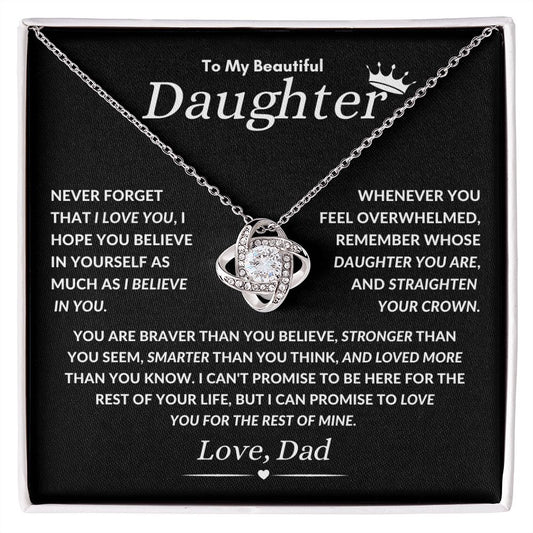 To My Beautiful Daughter You Are Braver Than You Believe Crown