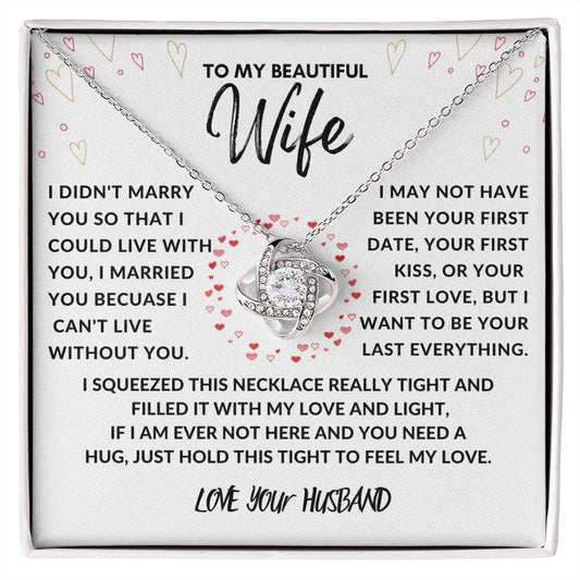To My Beautiful Wife I Didn't Marry You Love Your Husband Red