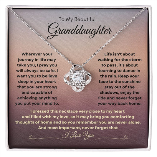 To My Beautiful Granddaughter Love In Our Hearts II