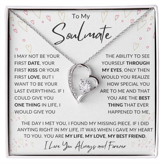 To My Soulmate Forever Love Valentines Birthday Anniversary Christmas Gift