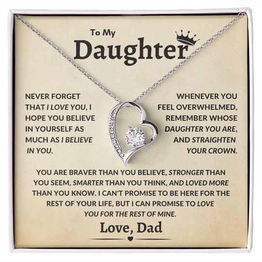 To My Daughter Never Forget That I Love You Timeless Love
